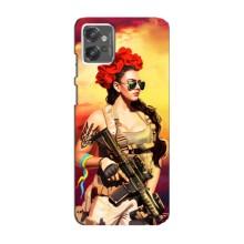 ЗСУ Чехлы (TPU) для Motorola MOTO G32 – Женщина солдат