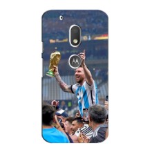 Чехлы Лео Месси Аргентина для Motorola Moto G4 Plus (Месси король)