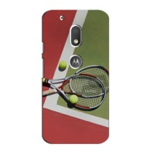 Чохли з прінтом Спортивна тематика для Motorola Moto G4 Plus – Ракетки теніс