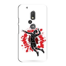Чохли з прінтом Спортивна тематика для Motorola Moto G4 Plus – Волейболіст