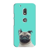 Бампер для Motorola Moto G4 Plus з картинкою "Песики" – Собака Мопсік