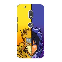 Купить Чохли на телефон з принтом Anime для Мото Джи 4 Плюс – Naruto Vs Sasuke