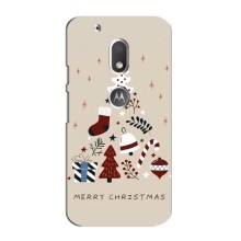 Різдвяні Чохли для Motorola MOTO G4 Plus (VPrint) (Merry Christmas)