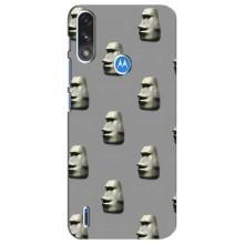 Бампер з принтом Меми для Motorola E7 Power – Кам'яна особа