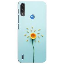 Чохли з квітами для Motorola E7 Power (VPrint) (Жовта квітка)