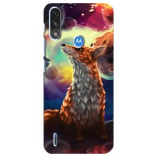 Чохли з картинкою Лисичка для Motorola E7 Power (VPrint) (Лисичка в космосі)