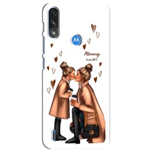 Чохол з друком для Motorola E7 Power - (Мама з дитинкою) (AlphaPrint) (Донька і мама)