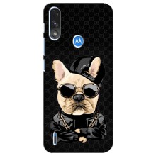 Чехлы с крутыми принтами для Motorola E7 Power - (PREMIUMPrint) (Стильная собака)