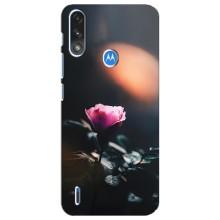 Чехлы с принтом Розочки для Motorola E7 Power – Цветок ночной
