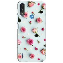 Чехлы с принтом Розочки для Motorola E7 Power – Разные цветы