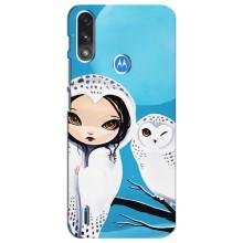 Чехлы с принтом СОВЫ для Motorola E7 Power – Девочка Сова