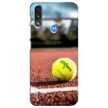 Чохли з прінтом Спортивна тематика для Motorola E7 Power (Тенісний корт)