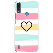 Чехлы с тематикой "Маленькие Сердечки" на Motorola E7 Power (Красивое сердечко)