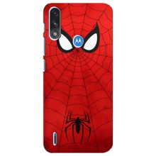 Чехол с человеком пауком для Motorola E7 Power - (AlphaPrint) (Паук (Марвел))
