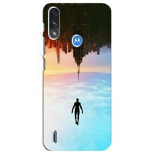 Чехол с человеком пауком для Motorola E7 Power - (AlphaPrint) (Паук человек)