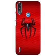 Чехол с человеком пауком для Motorola E7 Power - (AlphaPrint) (Паук Марвел)