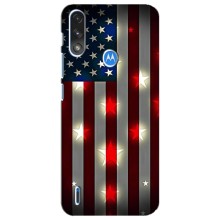 Чехол Флаг USA для Motorola E7 Power (Флаг США 2)