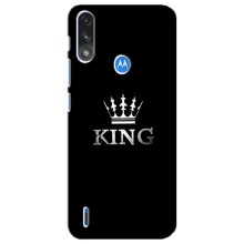 Чохол (Корона на чорному фоні) для Моторола Мото е7і / е7 павер (KING)