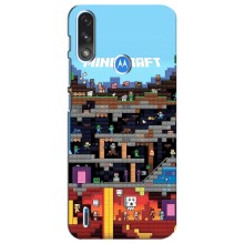 Чохол Майнкрафт на Motorola E7 Power (AlphaPrint) Minecraft (фон Minecraft)