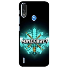 Чехол майнкрафт для Motorola E7 Power (MineCraft 2)
