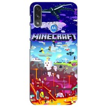Чехол майнкрафт для Motorola E7 Power (MINECRAFT)