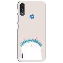 Чехол на тематику: Коты для Motorola E7 Power – Белый котик