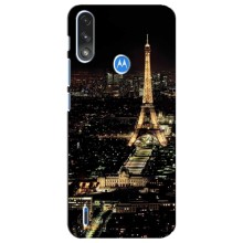 Чохол Ейфелева Вежа Motorola E7 Power - (AlphaPrint) (Нічний Париж)
