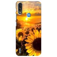 Чохол з Квітами для Motorola E7 Power – поле соняшників