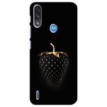 Чохол з зображенням смачної їжі для Motorola E7 Power – Чорна полуниця