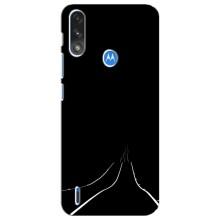 Чехол с картинками на черном фоне для Motorola E7 Power – Дорога