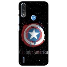 Чехол с Щитом Капитана Америки на Motorola E7 Power – Щит Капитана
