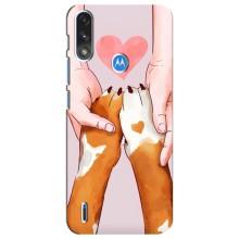 Чехол (ТПУ) Милые собачки для Motorola E7 Power – Любовь к собакам