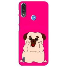 Чехол (ТПУ) Милые собачки для Motorola E7 Power – Веселый Мопсик