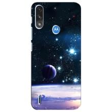 Чехол (ТПУ) с планетами на Motorola E7 Power – Космический вид