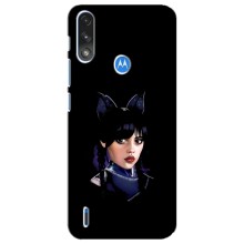 Чохли Венсдей на Motorola E7 Power Уенсдей (AlphaPrint) (серйозна Венздей)