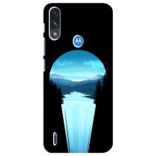 Літній Чохол на Motorola E7 Power – Синій Водоспад