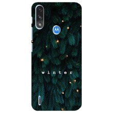 Новогодние, Праздничные Чехлы для Motorola E7 Power - 2024 год (Winter)