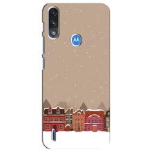Новогодние, Праздничные Чехлы для Motorola E7 Power - 2024 год (Зимний город)