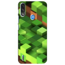 Чехлы для Motorola E7 Power (Персонажи Майн Крафт) (Текстура)
