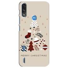 Різдвяні Чохли для Motorola E7 Power (VPrint) (Merry Christmas)