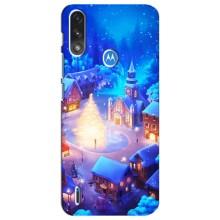 Різдвяні Чохли для Motorola E7 Power (VPrint) (Різдвяне місто)