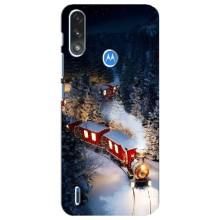 Силіконовий бампер на різдво для Motorola E7 Power (Потяг)
