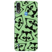 Силіконовий Чохол з Энотами  на Motorola E7 Power – Мордочки Єнота