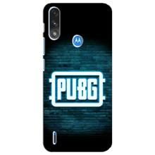 Чехол (TPU) с картинкой "Лого Пабг" на Моторола Мото е7і / е7 павер (Лого PUBG)