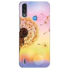Силиконовый Чехол с одуванчиками на Motorola E7 Power – Цветок-одуванчик