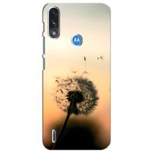 Силиконовый Чехол с одуванчиками на Motorola E7 Power – Роздумаханый одуванчик