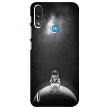 Силіконовый Чохол з принтом "Космонавти" на Motorola E7 Power – Космонавт романтик