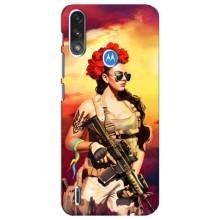 ЗСУ Чохли (TPU) для Motorola E7 Power – Жінка солдат