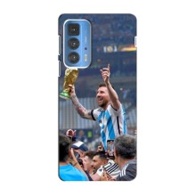 Чехлы Лео Месси Аргентина для Motorola Edge 20 Pro (Месси король)