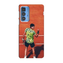 Чехлы с принтом Спортивная тематика для Motorola Edge 20 Pro (Алькарас Теннисист)